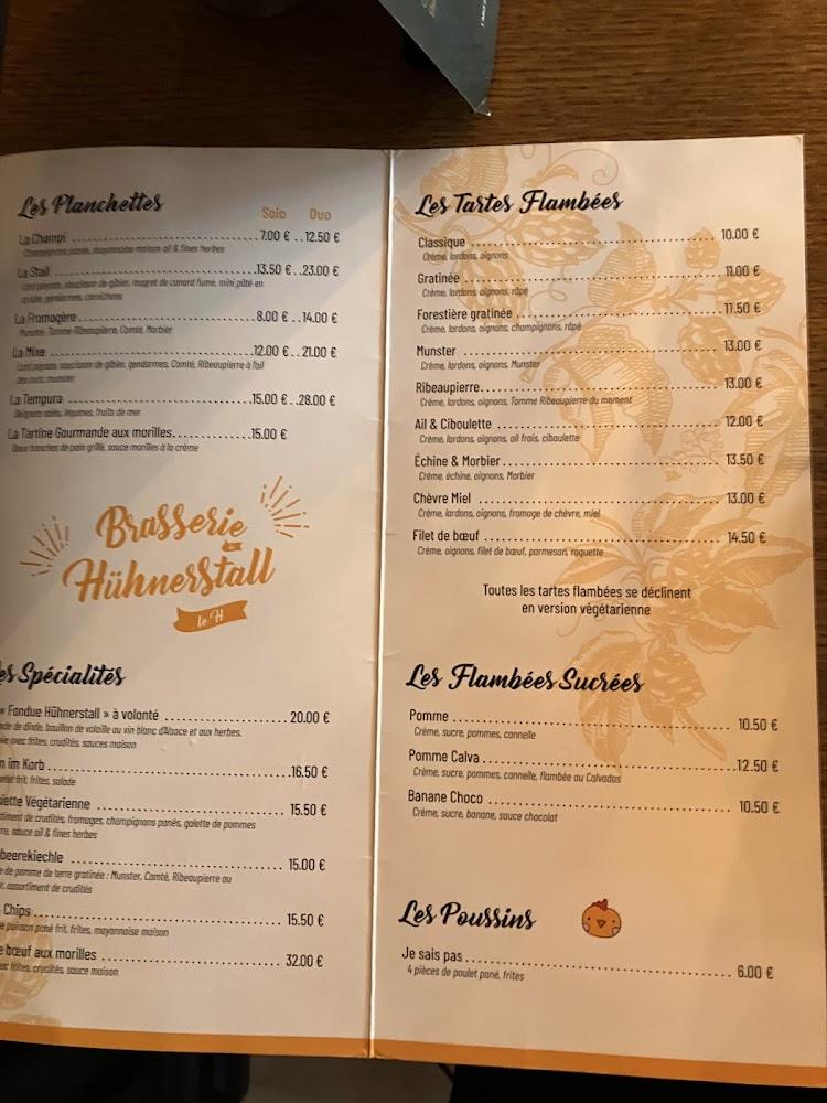 Le Huhnerstall - Menu Image 3